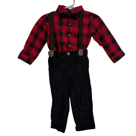 Carter’s 12 Month Boys Holiday Button Up Outfit - Picture 1 of 2